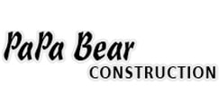 Papa Bear Construction Logo
